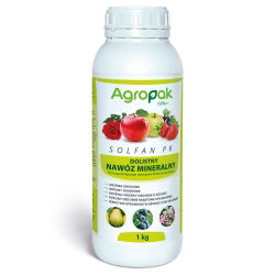 Solfan PK - nawóz dolistny, uzupełniający braki fosforu i potasu, zwiększa plony - Agropak - 1 kg