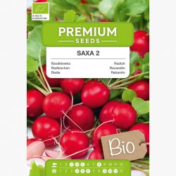 BIO Rzodkiewka - Saxa 2 - Certyfikowane nasiona ekologiczne - 425 nasion