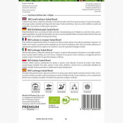 BIO Sałata liściowa - Salad Bowl - Certyfikowane nasiona ekologiczne