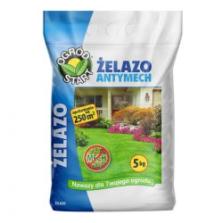 Żelazo - antymech - najbardziej skuteczny nawóz na mech - Ogród-Start - 5 kg