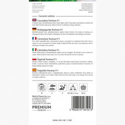 Ogórek Partner - odmiana samopylna, do gruntu, szklarni lub tunelu