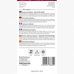 Burak ćwikłowy Cylindra – nasiona otoczkowane - 100 nasion