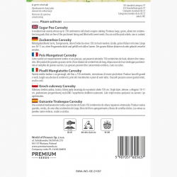 Groch Carouby - cukrowy, strąki mogą być spożywane w całości