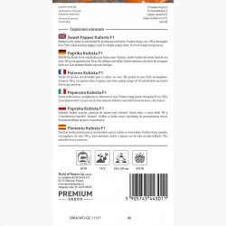 Papryka Kubista F1 - słodka, pomarańczowa