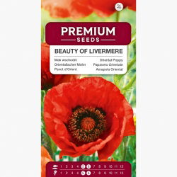Mak wschodni Beauty of Liwer - czerwony, strzępiony
