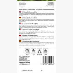 Kalarepa biała Delikatess weisser - 520 nasion