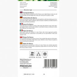 Rzepa jadalna różowo-biała - De Nancy - 2500 nasion