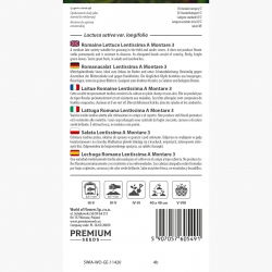 Sałata Lentissima a Montare 3 - rzymska, jasnozielona - 950 nasion