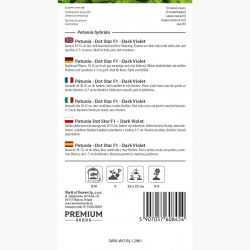 Petunia Dot Star F1 - Dark Violet