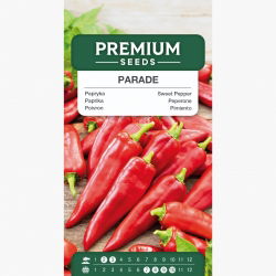 Papryka Parade - podłużna, intensywnie czerwona, szklarniowa, tunelowa