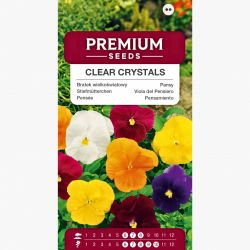 Bratek wielkokwiatowy Clear Crystals - mieszanka kolorów