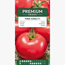 Pomidor Pink King F1 - malinowy, król smaku, słodki miąższ, bardzo plenny - 10 nasion