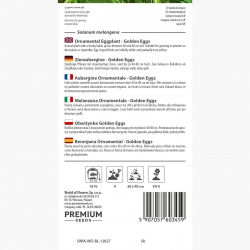 Oberżynka Golden Eggs - 25 nasion