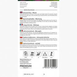 Szałwia trójbarwna - mix kolorów - 200 nasion