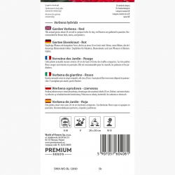 Werbena ogrodowa czerwona - 120 nasion