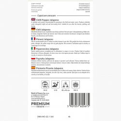 Papryka Jalapeno - bardzo ostra, czerwona - 85 nasion