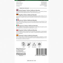 Papryka Yellow California Wonder - żółta, słodka