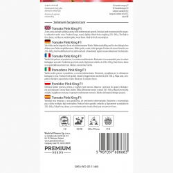 Pomidor Pink King F1 - malinowy, król smaku, słodki miąższ, bardzo plenny - 10 nasion