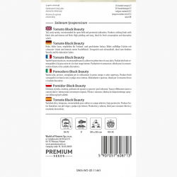 Pomidor Black Beauty - mięsisty, wysoki, gruntowy, słodki, czerwony w przekroju - HIT!