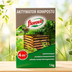 Aktywator kompostu - przyśpiesza kompostowanie i świetnie użyźnia - Florovit - 1 kg