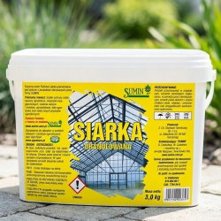 Siarka granulowana - do zakwaszania gleby i gazowania szklarni - 3 kg