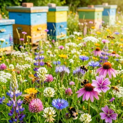 Rośliny miododajne - mieszanka bylin na tereny wilgotne - 1000 g
