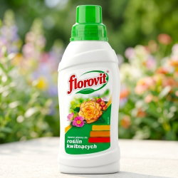 Nawóz do roślin kwitnących - zapewnia obfitsze i dłuższe kwitnienie - Florovit - 500 ml
