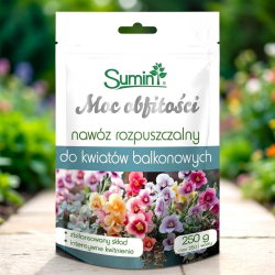 Nawóz rozpuszczalny do kwiatów balkonowych - Moc obfitości - Sumin - 250 g