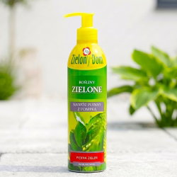 Nawóz do roślin zielonych w butelce z pompką - Zielony Dom - 300 ml