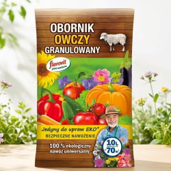 Ekologiczny obornik owczy - granulowany - Florovit - 10 litrów