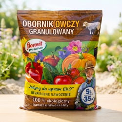 Ekologiczny obornik owczy - granulowany - Florovit - 5 litrów