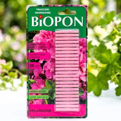 Pałeczki nawozowe do pelargonii - harmonijny wzrost i bujne kwitnienie - 30 szt.
