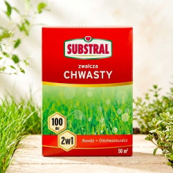 Nawóz 100 dni do trawników + odchwaszczacz - 2 w 1 - Substral - 1 kg