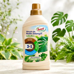 Nawóz do roślin zielonych 3 w 1 - użyźnia, odżywia i chroni - Pro Natura - Florovit - 1 l
