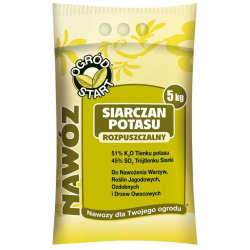 Siarczan potasu - nawóz rozpuszczalny do ogrodu - 20 kg
