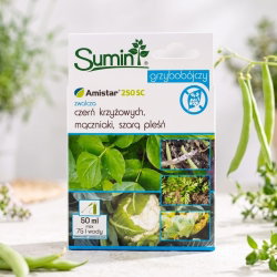 Amistar 250 SC - na choroby grzybowe - zwalcza czerń krzyżowych, mączniaki, szarą pleśń - Sumin - 50 ml