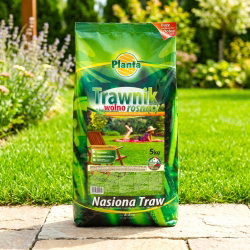 Trawnik wolnorosnący - mieszanka na trawniki rzadziej koszone - Planta - 15 kg - na 600 m²