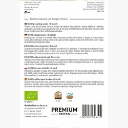 BIO Nasiona na kiełki - Brokuł - Certyfikowane nasiona ekologiczne - 3000 nasion