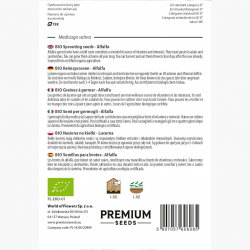 BIO Nasiona na kiełki - Lucerna - Certyfikowane nasiona ekologiczne