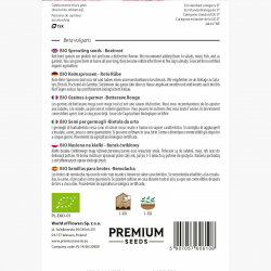BIO Nasiona na kiełki - Burak ćwikłowy - Certyfikowane nasiona ekologiczne