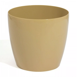 Doniczka okrągła Coubi Duo - 15 cm - Kawowa