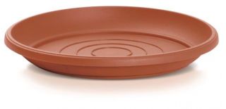 Doniczka zewnętrzna Terra z podstawką - średnica 30 cm - terakota