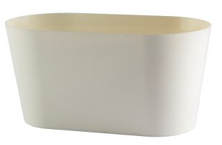 Skrzynka owalna Vulcano - 27 cm - kremowa