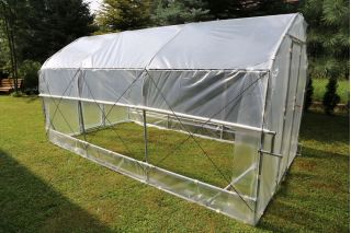 Ogrodowy tunel foliowy z systemem wietrzenia bocznego - 4,0 x 12,5 m