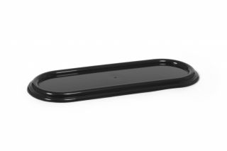 Podstawka pod znicze - zniczówka owalna - 44 cm - czarny kolor