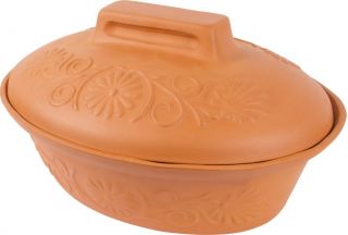 Kamionka - garnek rzymski - idealny do pieczenia - 7 l - brązowy