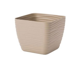 Osłonka kwadratowa Sahara petit - 17 cm - cafe latte