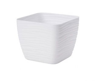 Osłonka kwadratowa Sahara petit - 15 cm - biały