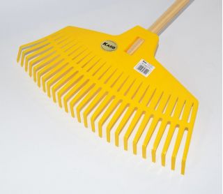 Grabie do liści z tworzywa - 25 zębów z trzonkiem 150 cm