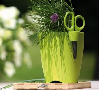 Limes Uno - Doniczka do ziół okrągła śr. 13 cm - oliwka